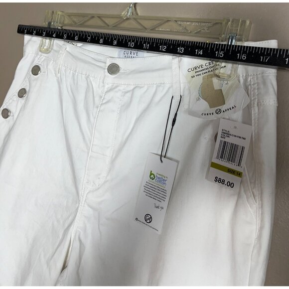 Curve Appeal Jeans Bootcut Soft Cotton Blend Summer Chic Classic Womens 14/32 - Picture 7 of 11